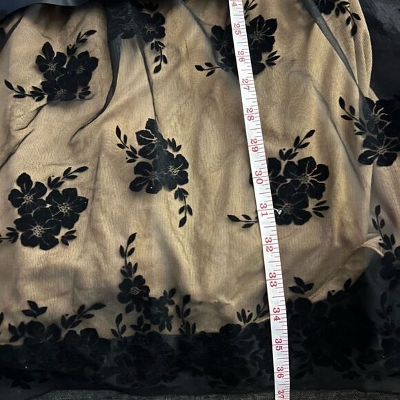 Heart Soul Cocktail Dress in Gold with Black Lace Overlay - Picture 16 of 16